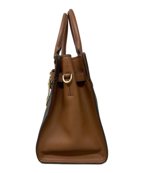 MICHAEL KORS（マイケル・コース）MICHAEL KORS (マイケル・コース) 2WAYサッチェルバッグ　MICHAEL KORS（マイケルコース）　ハミルトン ブラウンの古着・服飾アイテム