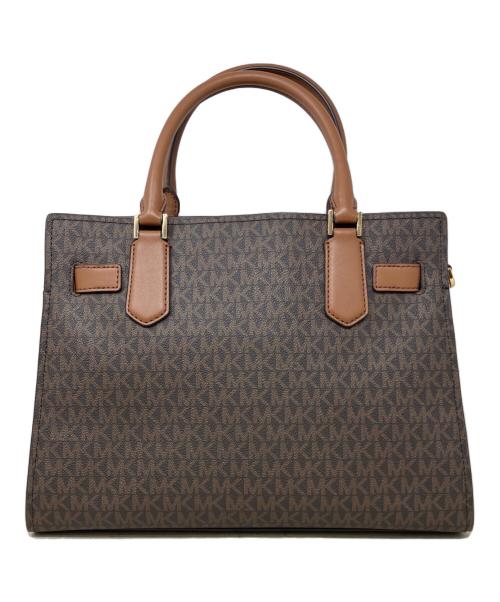 MICHAEL KORS（マイケル・コース）MICHAEL KORS (マイケル・コース) 2WAYサッチェルバッグ　MICHAEL KORS（マイケルコース）　ハミルトン ブラウンの古着・服飾アイテム