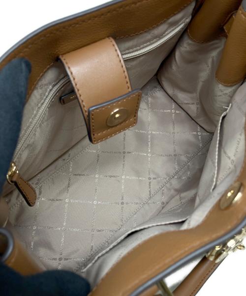 MICHAEL KORS（マイケル・コース）MICHAEL KORS (マイケル・コース) 2WAYサッチェルバッグ　MICHAEL KORS（マイケルコース）　ハミルトン ブラウンの古着・服飾アイテム