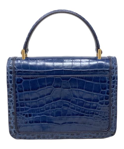 TORY BURCH（トリーバーチ）TORY BURCH (トリーバーチ) 型押し2WAYバッグ　TORY BURCH（トリーバーチ）　Juliette ネイビーの古着・服飾アイテム