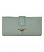 PRADAプラダ）の古着「長財布　PRADA（プラダ）　サフィアーノ　1MV025」｜ライトグリーン