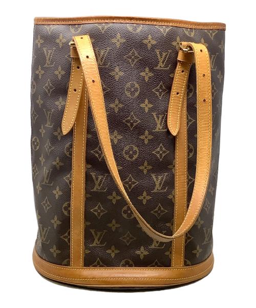 LOUIS VUITTON（ルイ ヴィトン）LOUIS VUITTON (ルイ ヴィトン) トートバッグ　Louis Vuitton（ルイヴィトン）モノグラム　バケットGM　 ブラウンの古着・服飾アイテム