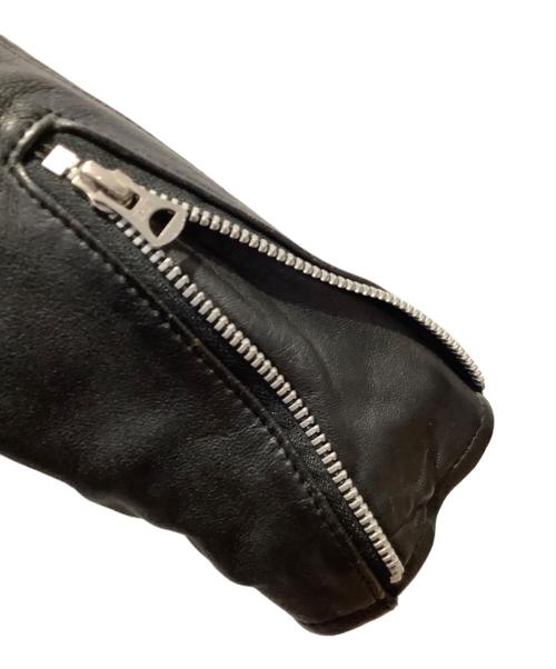 SCHOTT BROS.（ショット）SCHOTT BROS. ATTACHMENT (アタッチメント) ダブルライダースジャケット　SCHOTT BROS.（ショットブロス）　ATTACHMENT（アタッチメント）　ラムレザー　3171065 ブラック サイズ:Sの古着・服飾アイテム