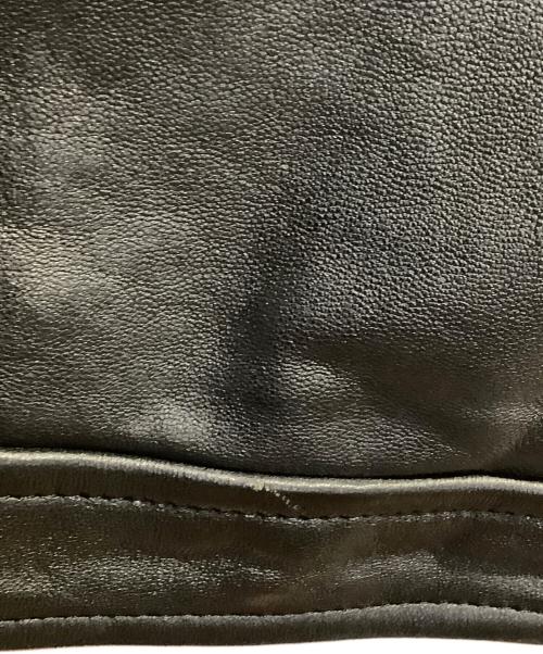 SCHOTT BROS.（ショット）SCHOTT BROS. ATTACHMENT (アタッチメント) ダブルライダースジャケット　SCHOTT BROS.（ショットブロス）　ATTACHMENT（アタッチメント）　ラムレザー　3171065 ブラック サイズ:Sの古着・服飾アイテム