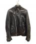 SCHOTT BROS.（ショットブロス）の古着「ダブルライダースジャケット　SCHOTT BROS.（ショットブロス）　ATTACHMENT（アタッチメント）　ラムレザー　3171065」｜ブラック