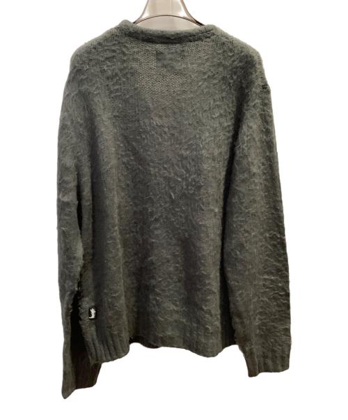 stussy（ステューシー）stussy (ステューシー) ニットカーディガン　stussy（ステューシー） グレー サイズ:Mの古着・服飾アイテム