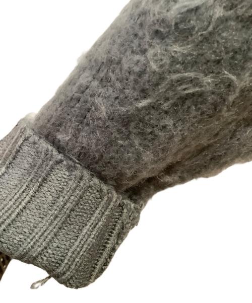 stussy（ステューシー）stussy (ステューシー) ニットカーディガン　stussy（ステューシー） グレー サイズ:Mの古着・服飾アイテム