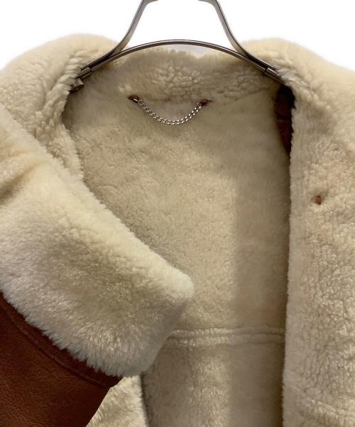 MaxMara（マックスマーラ）MaxMara (マックスマーラ) ムートンコート　MaxMara（マックスマーラー） ブラウン サイズ:40の古着・服飾アイテム