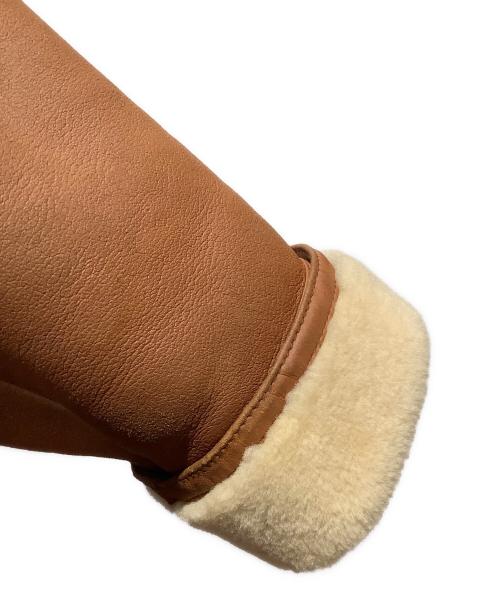 MaxMara（マックスマーラ）MaxMara (マックスマーラ) ムートンコート　MaxMara（マックスマーラー） ブラウン サイズ:40の古着・服飾アイテム