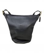 COACHコーチ）の古着「バケツ型ショルダーバッグ　COACH（コーチ）　9085」｜ブラック