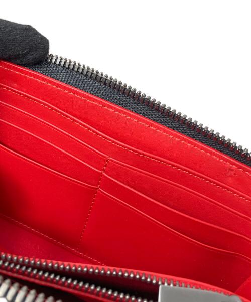 Christian Louboutin（クリスチャン・ルブタン）Christian Louboutin (クリスチャン・ルブタン) 長財布　Chiritian Louboutin(クリスチャン・ルブタン)　Panettone wallet ブラック×レッドの古着・服飾アイテム