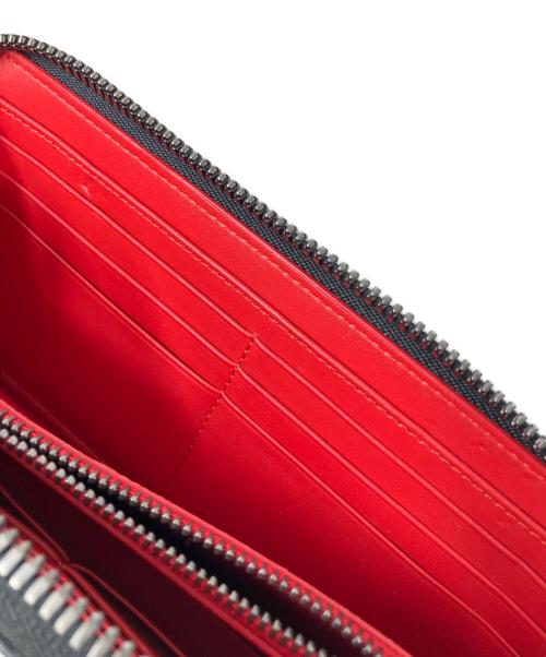 Christian Louboutin（クリスチャン・ルブタン）Christian Louboutin (クリスチャン・ルブタン) 長財布　Chiritian Louboutin(クリスチャン・ルブタン)　Panettone wallet ブラック×レッドの古着・服飾アイテム