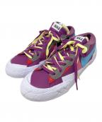 NIKE×sacai×KAWSナイキ×サカイ×カウズ）の古着「スニーカー　NIKE（ナイキ）　sacai（サカイ）　KAWS（カウズ）　BLAZER LOW 　DM7901-500」｜パープル