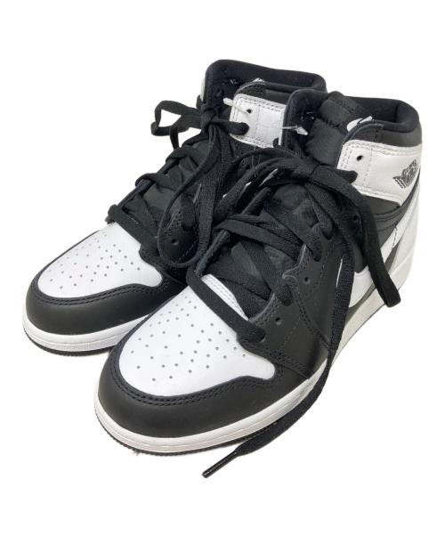 NIKE（ナイキ）NIKE (ナイキ) ハイカットスニーカー　NIKE（ナイキ）　Air Jordan 1 Retro High OG　FD1437-010 ブラック×ホワイト サイズ:23.5 未使用品の古着・服飾アイテム