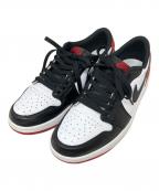 NIKEナイキ）の古着「スニーカー　NIKE（ナイキ）　Air Jordan 1 Retro Low OG　CZ0790-106」｜ブラック×レッド