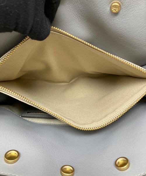 TORY BURCH（トリーバーチ）TORY BURCH (トリーバーチ) ハンドバッグ　TORY　BURCH(トリーバーチ)　リーラジウィル ブラウン×グリーンの古着・服飾アイテム