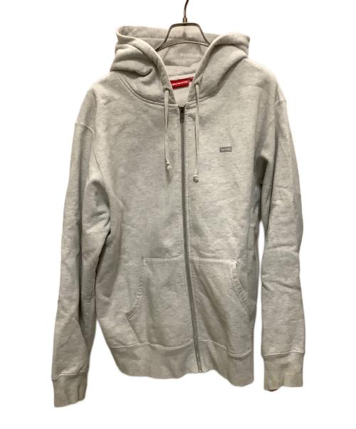 SUPREME（シュプリーム）SUPREME (シュプリーム) ジップパーカー　SUPREME（シュプリーム）　Reflective Small Box Logo Zip Up Sweatshirt　 グレー サイズ:Lの古着・服飾アイテム