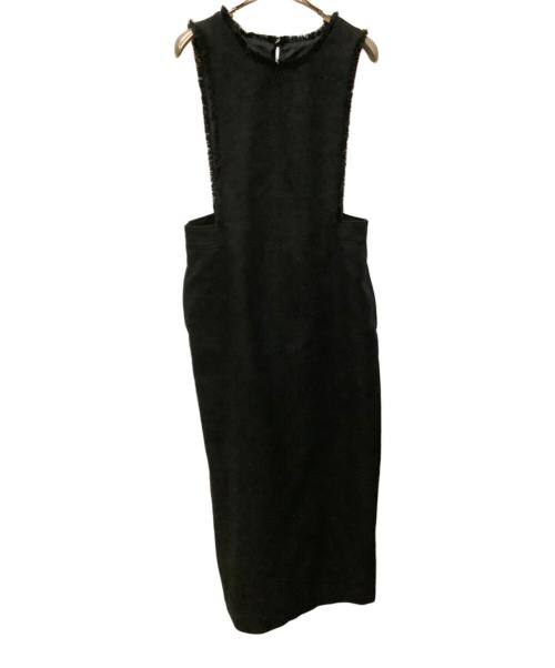 SLOBE IENA（スローブ イエナ）SLOBE IENA (スローブ イエナ) ツイードジャンパースカート　SLOBE IENA（スローブ イエナ）　2023AW　23-040-912-4040-3-0 ブラック サイズ:38の古着・服飾アイテム