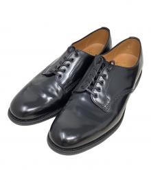 SANDERS（サンダース）の古着「MILITARY OFFICER SHOE SABDERS(サンダース)　ブラック」｜ブラック