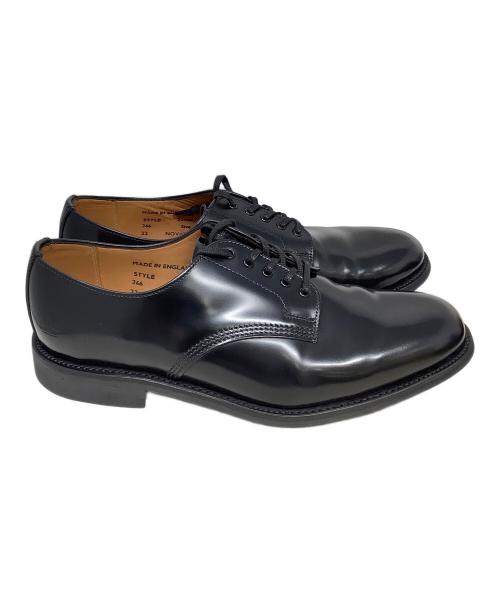 SANDERS（サンダース）SANDERS (サンダース) MILITARY OFFICER SHOE SABDERS(サンダース)　ブラック ブラック サイズ:SIZE 8の古着・服飾アイテム