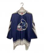 alvestaアルベスタ）の古着「ゲームシャツ　alvesta（アルベスタ）　ドラマ：プライド　レプリカ BLUE SCORPIONS」｜ネイビー