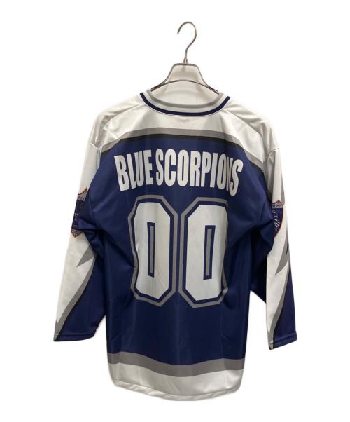 alvesta（アルベスタ）alvesta (アルベスタ) ゲームシャツ　alvesta（アルベスタ）　ドラマ：プライド　レプリカ BLUE SCORPIONS ネイビー サイズ:Mの古着・服飾アイテム
