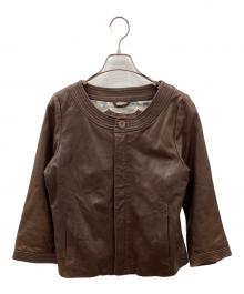 Pal'las Palace（パラスパレス）の古着「レザージャケット　PAL'LAS PALACE（パラスパレス）」｜ブラウン