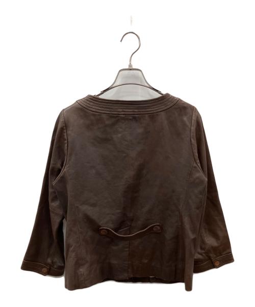 Pal'las Palace（パラスパレス）PAL'LAS PALACE (パラスパレス) レザージャケット　PAL'LAS PALACE（パラスパレス） ブラウン サイズ:Sの古着・服飾アイテム