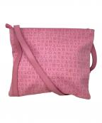 BVLGARIブルガリ）の古着「ショルダーバッグ　BVLGARI（ブルガリ）　ロゴマニア」｜ピンク