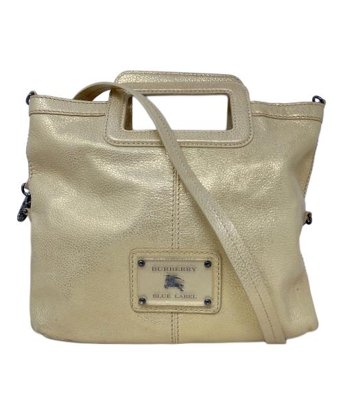 BURBERRY BLUE LABEL（バーバリー ブルー レーベル）BURBERRY BLUE LABEL (バーバリーロンドンブルーレーベル) ショルダーバッグ　BURBERRY BLUE LABEL（バーバリーロンドンブルーレーベル） ゴールドカラーの古着・服飾アイテム