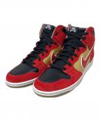 NIKEナイキ）の古着「DUNK HIGH PRO SB METALLIC GOLD/SPORT RED-BLACK」｜ブラック×レッド