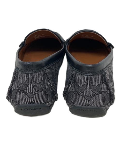 COACH（コーチ）COACH (コーチ) ジャカードローファー　CC639　モナ ドライバー シグネチャー ブラック サイズ:25cmの古着・服飾アイテム