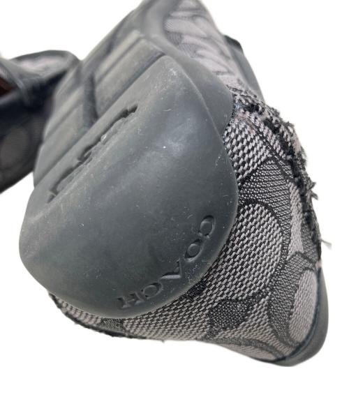 COACH（コーチ）COACH (コーチ) ジャカードローファー　CC639　モナ ドライバー シグネチャー ブラック サイズ:25cmの古着・服飾アイテム