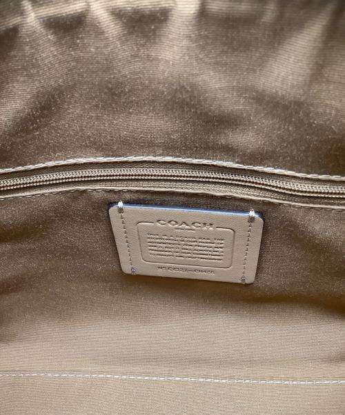 COACH（コーチ）COACH (コーチ) 2WAYバッグ　COACH（コーチ）CH486　ローアン サッチェル・ブロックド シグネチャー ベージュの古着・服飾アイテム