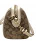 中古・古着 COACH (コーチ) 2WAYバッグ　COACH（コーチ）CH486　ローアン サッチェル・ブロックド シグネチャー ベージュ：12000円