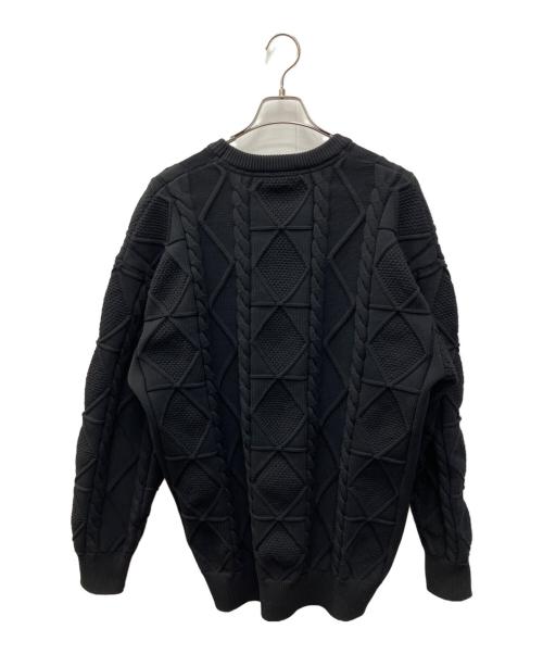 FRED PERRY（フレッドペリー）FRED PERRY (フレッドペリー) 厚手ニット　FRED PERRY（フレッドペリー）　FZ3253 ブラック サイズ:Ｌの古着・服飾アイテム