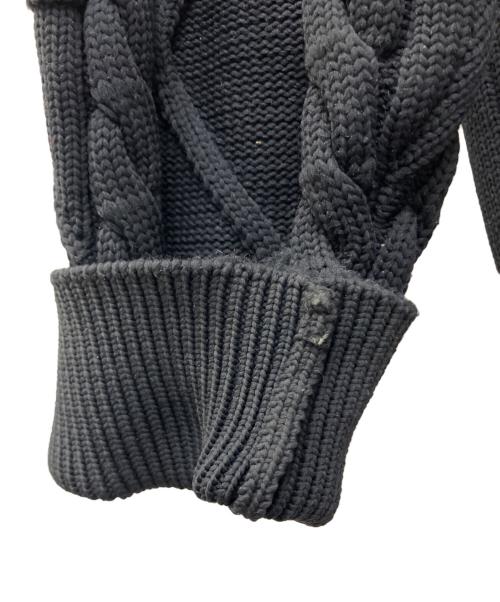 FRED PERRY（フレッドペリー）FRED PERRY (フレッドペリー) 厚手ニット　FRED PERRY（フレッドペリー）　FZ3253 ブラック サイズ:Ｌの古着・服飾アイテム