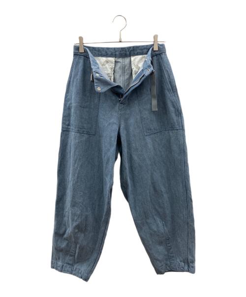 THE NORTH FACE（ザ ノース フェイス）THE NORTH FACE (ザ ノース フェイス) デニムパンツ　THE NORTH FACE（ザ ノース フェイス）　NT5104N　	Denim Field Wide Cropped Pants インディゴ サイズ:WSの古着・服飾アイテム