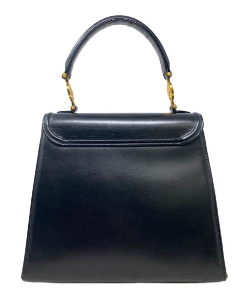 VERSACE（ヴェルサーチェ）VERSACE (ヴェルサーチェ) ハンドバッグ ブラックの古着・服飾アイテム