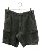 stussyステューシー）の古着「ハーフカーゴパンツ」｜グレー