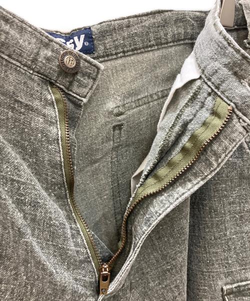 stussy（ステューシー）stussy (ステューシー) ハーフカーゴパンツ グレー サイズ:SIZE 81cm (W32)の古着・服飾アイテム
