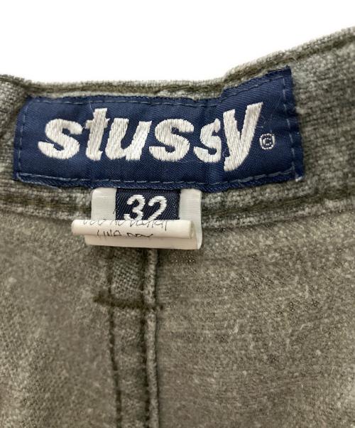 stussy（ステューシー）stussy (ステューシー) ハーフカーゴパンツ グレー サイズ:SIZE 81cm (W32)の古着・服飾アイテム