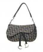 Christian Diorクリスチャン ディオール）の古着「ハンドバッグ　Christian Dior（クリスチャン ディオール） トロッター」｜グレー