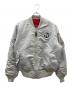ALPHA INDUSTRIES（アルファインダストリーズ）の古着「MA-1ジャケット　ALPHA INDUSTRIES（アルファインダストリーズ）　TA0424-070」｜グレー