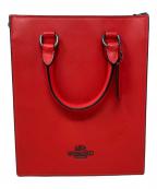 COACHコーチ）の古着「ディラン トートバッグ　COACH（コーチ）　CP050　」｜レッド×グレー