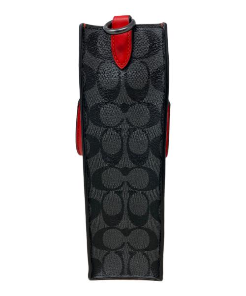 COACH（コーチ）COACH (コーチ) ディラン トートバッグ　COACH（コーチ）　CP050　 レッド×グレーの古着・服飾アイテム