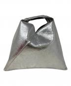 MM6 Maison Margielaエムエムシックスメゾンマルジェラ）の古着「ハンドバッグ　MM6 Maison Margiela（エムエムシックスメゾンマルジェラ）　P5548」｜シルバー