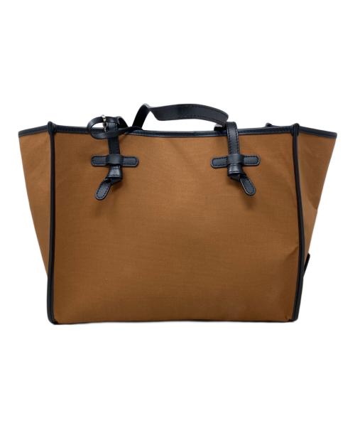 GIANNI CHIARINI（ジャンニ キアリーニ）GIANNI CHIARINI (ジャンニ キアリーニ) キャンバストートバッグ　GIANNI CHIARINI（ジャンニ キアリーニ）　A MARCHELLA ブラウンの古着・服飾アイテム