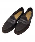 BAUDOIN&LANGEボードインアンドランジ）の古着「スウェードローファー」｜ブラウン