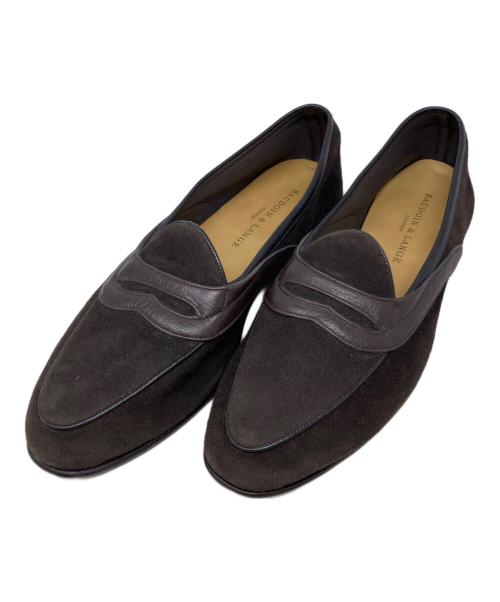 BAUDOIN&LANGE（ボードインアンドランジ）BAUDOIN&LANGE (ボードインアンドランジ) スウェードローファー ブラウン サイズ:41の古着・服飾アイテム